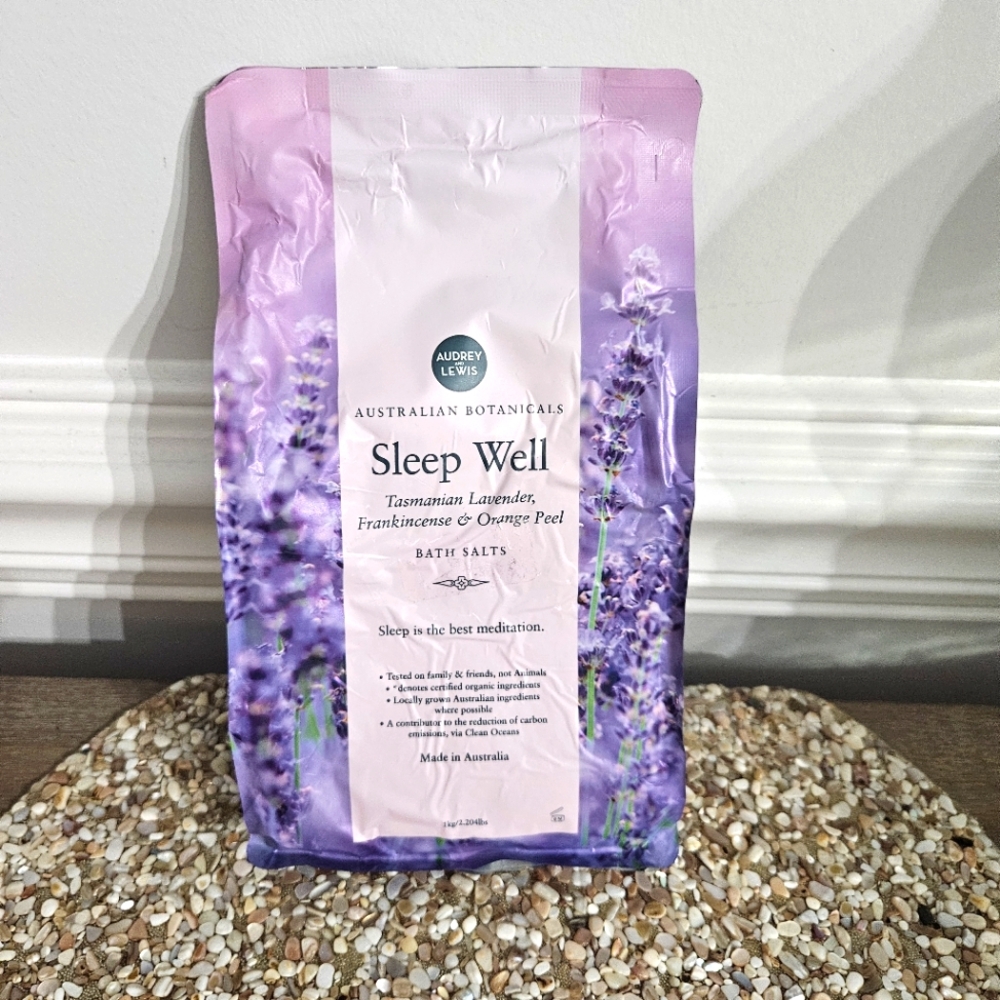 Audrey&Lewis~SLEEP WELL~LAVENDER FRANKINCENSE & ORANGE PEEL Bath Salts 2.204 lbs